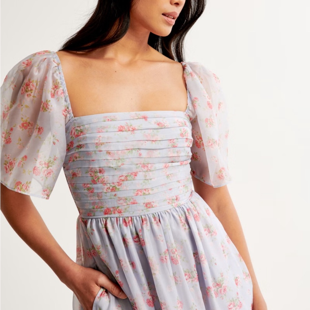 The A&F Emerson Angel Sleeve Midi Dress